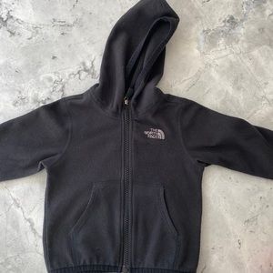 The North Face infant black hooded fleece size 12-18m